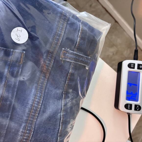 Wax Distressed Skinny Jeans Women's 20 Plus Thrashed Slashed Destroyed Dark Blue - Picture 13 of 13